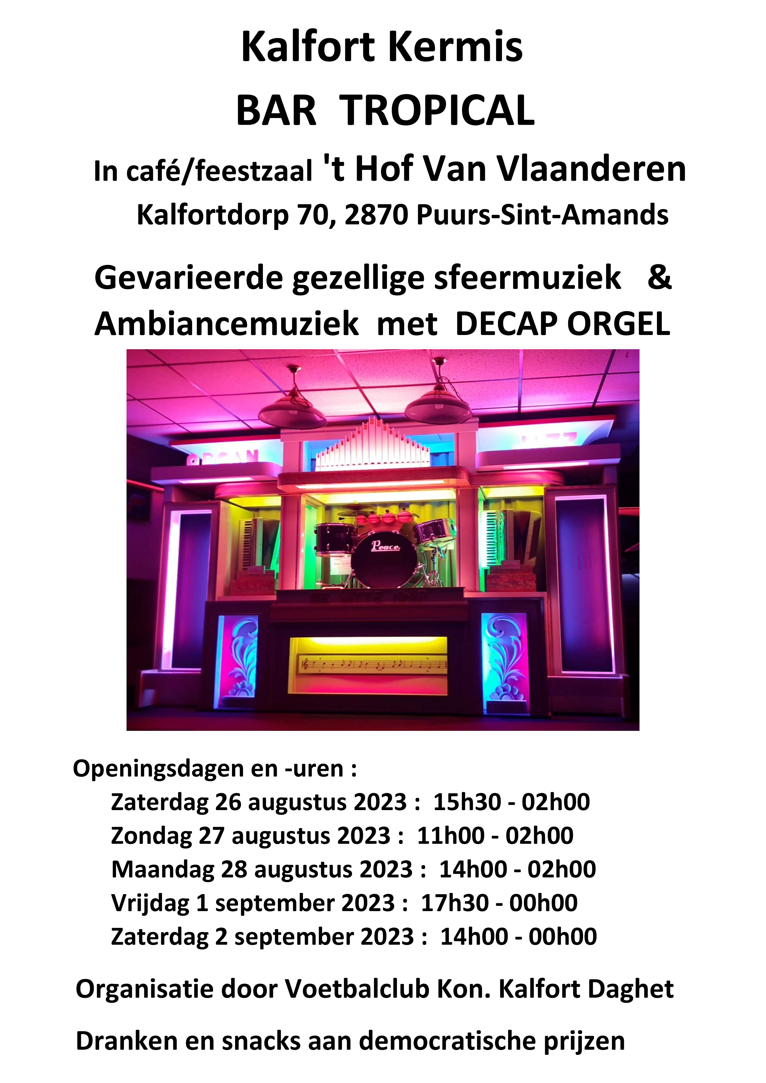 Flyer Bar Tropical 2023